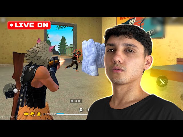 FREE FIRE ONN 🔴RANQUEADINHA DE CRIA💜 ONEXT AO VIVO 💜 class=