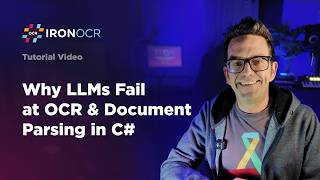 How to combine OCR with Large Language Models (LLMs) in C# | IronOCR