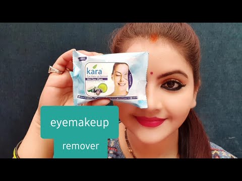 Kara eye makeup removel skin care wipes cucumber & grapeseed review & demo |  makeup remover| RARA