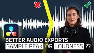 NORMALISATION - Audio Deliveries on Davinci Resolve 18.6 Masterclass - Peaks LUFS Loudness Sample