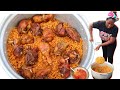 HOW TO COOK NIGERIAN PARTY JOLLOF RICE | STEP-BY-STEP | STEW & FRIED CHICKEN