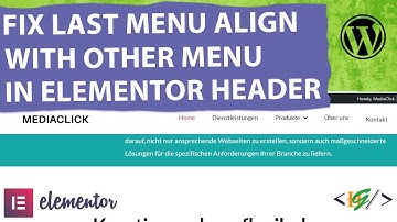 How to Fix Last Menu Item Position not Align with Other Menu Items Elementor WordPress | Alignment
