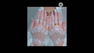 white mehndi designs