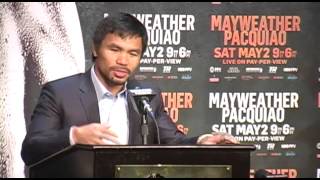 Manny Pacquiao wants to share his faith in God with Floyd Mayweather