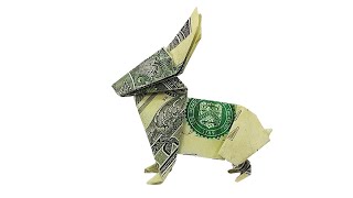 Dollar Money Origami Rabbit Tutorial - Fold a Rabbit from $1 US Dollar