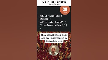 C# Interfaces - C# for .NET in 101 Shorts - 38 /101