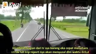 Gir ra minggir tabrak supire ugal ugalan
