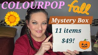 COLOURPOP FALL MYSTERY BOX IS HERE! 🍁🎃🧡 NOT WHAT I HAD HOPED FOR, BUT PAR FOR THE SEASON! 😊