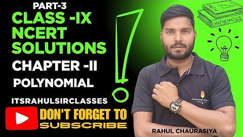 "NCERT Class 9 Maths Chapter 2 Polynomials Exercise 2.3 Solutions"