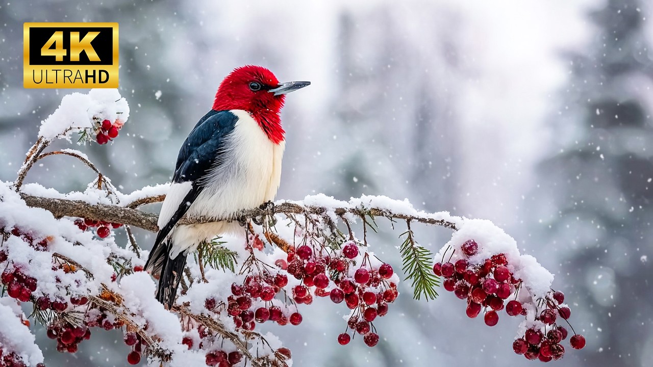 Peaceful Winter Mornings with Piano & Birds ❄️🎹 Soothing Sounds for Deep Relaxation