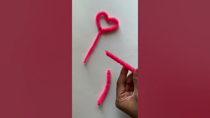 How to make a pipe cleaner heart | Valentine’s Day crafts | pipe cleaner crafts