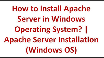 How to install Apache Server in Windows Operating System? | Apache Server Installation (Windows OS)