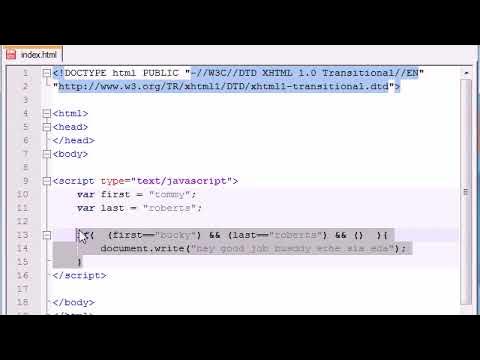 Beginner JavaScript Tutorial – 17 – Complex Conditions - YouTube