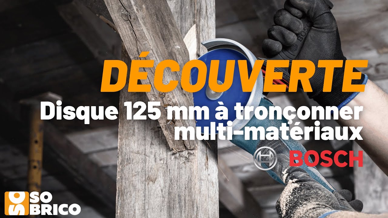 Disque 125 mm à tronçonner multi-matériaux BOSCH - SOBRICO 🔥