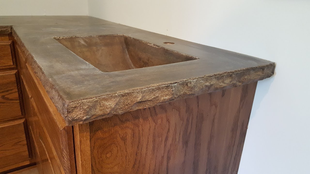 Staining Concrete Countertops By Creative Concrete Youtube