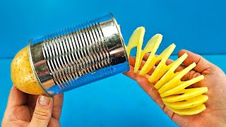 Как сделать спиральную картофелерезку - Машина для весеннего картофеля своими руками