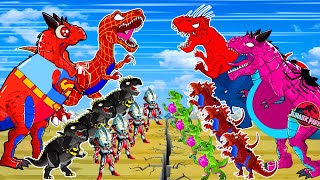 Jurassic fallen Kingdom: EVOLUTION of DINOSAUR Tyrannosaurus & Velociraptor Death? Cartoon Animation