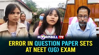 ERROR IN QUESTION PAPER SETS AT NEET (UG) EXAM