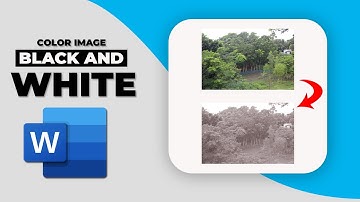 How to change color image to black and white in word