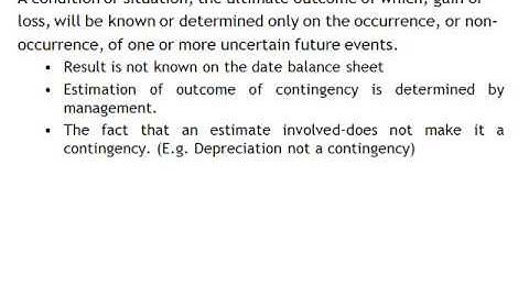 AS 4 Accounting Standard Contingencies and Events Occuring after the Balance Sheet