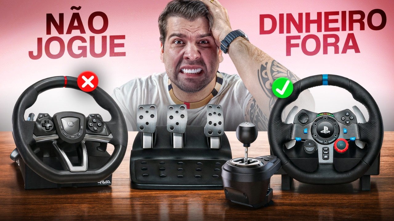 Volante Gamer BARATO é Armadilha? A Verdade em 2026 - (99% Erra na Compra!)