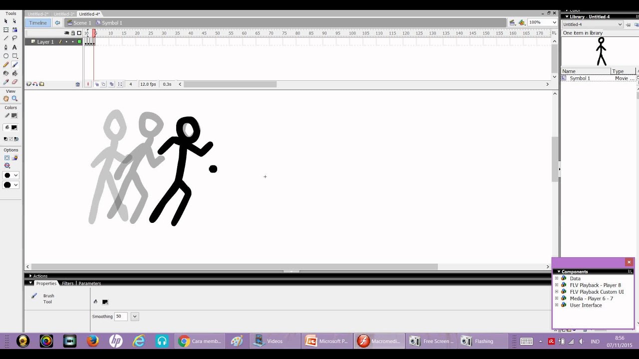  Cara  Membuat  animasi  Stickman sederhana dengan  Mac Flash  