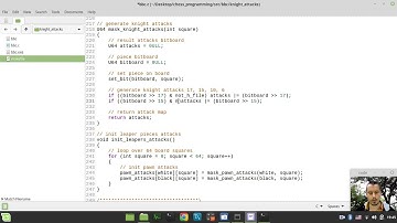 Bitboard CHESS ENGINE in C: generating pre-calculated KNIGHT ATTACK table