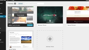 Attractor WordPress Theme - Install using FTP