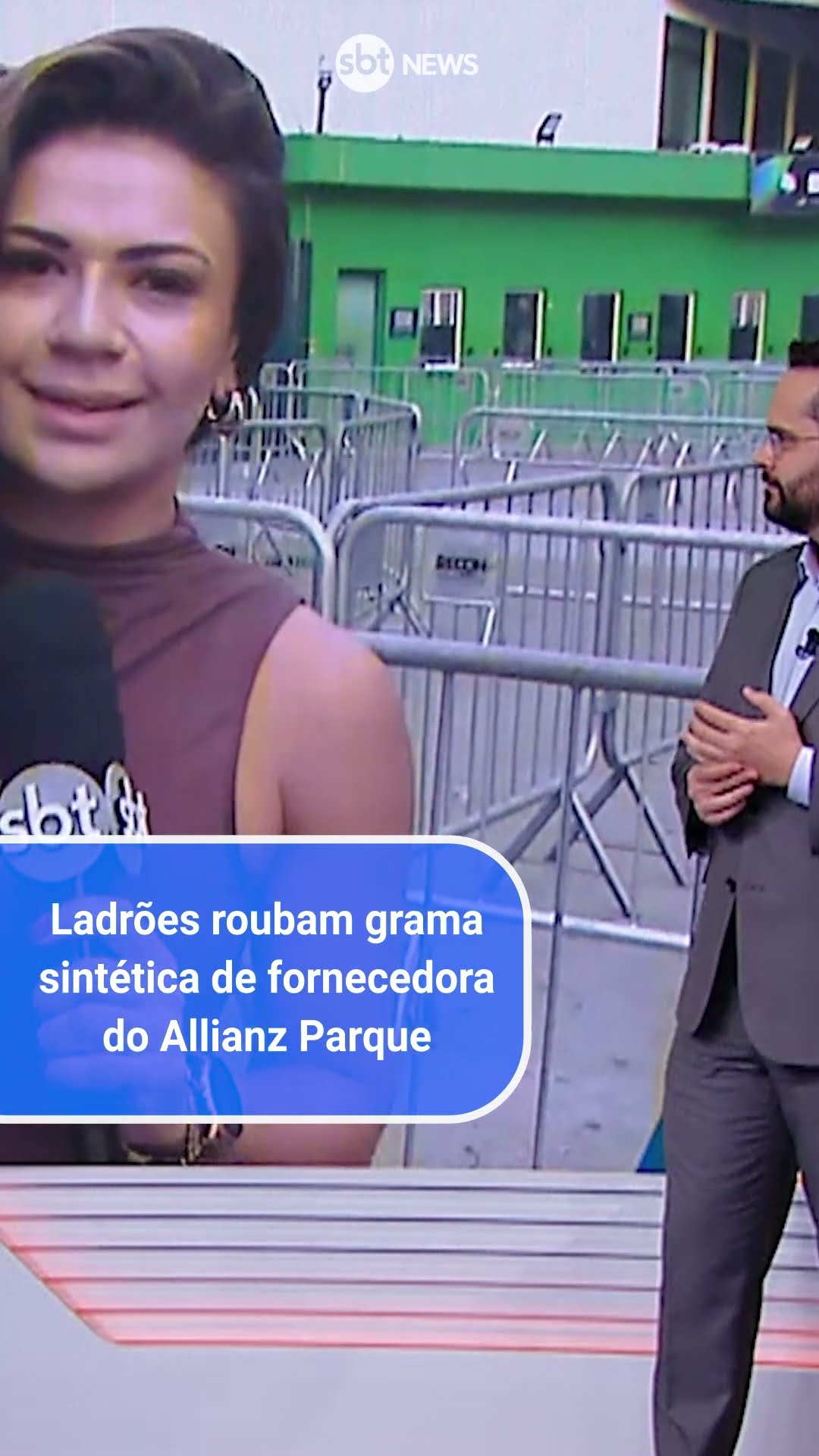 Ladrões roubam grama sintética de fornecedora do Allianz Parque