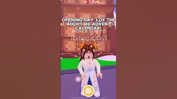 OPENING *DAY 3* OF THE ADOPT ME ADVENT CALENDAR! #christmas #adoptmeroblox #shorts #roblox #xmas