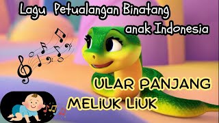 Download lagu Lagu Ular Panjang yang Lucu | Lagu Anak Ceria & Animasi 3D Hewan Menggemaskan