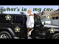 WHATS IN MY CAR | 2020 Jeep Wrangler Unlimited Sahara (car tour)