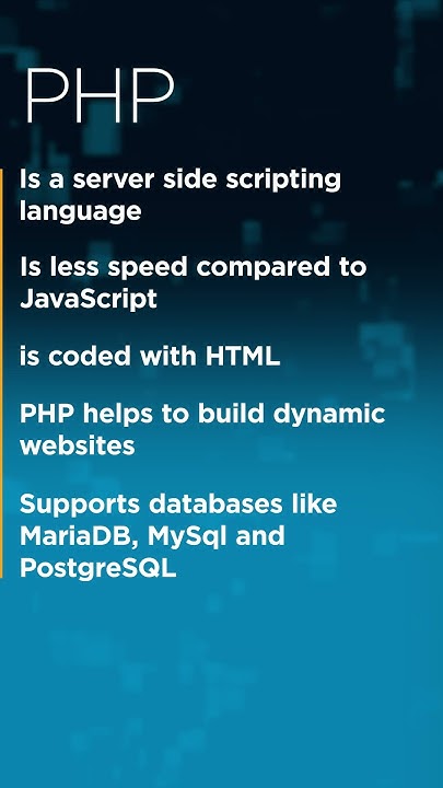 PHP Vs Javascript In One Minute | Difference Between PHP and Javascript ...