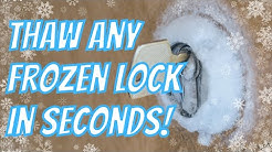 LOCKSMITHS DONT WANT YOU TO WATCH THIS VIDEO!! (Simple trick for frozen locks) 