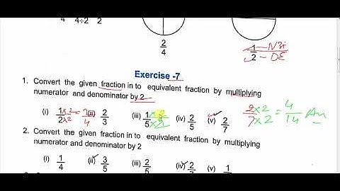 class 5 math exe 7 RBSE Class-5 Maths | Ch-7 Equivalent Fraction ( तुल्य भिन्न ) | Ex.-7 | Q 1 to 9