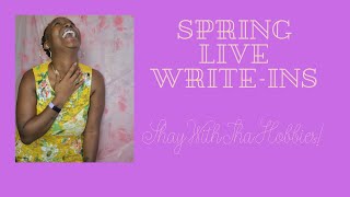 May Writing Sprints Week 2