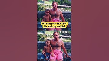 My dad died on 9/11 not many years after this photo that AI brought to life. #grief #ai #memories