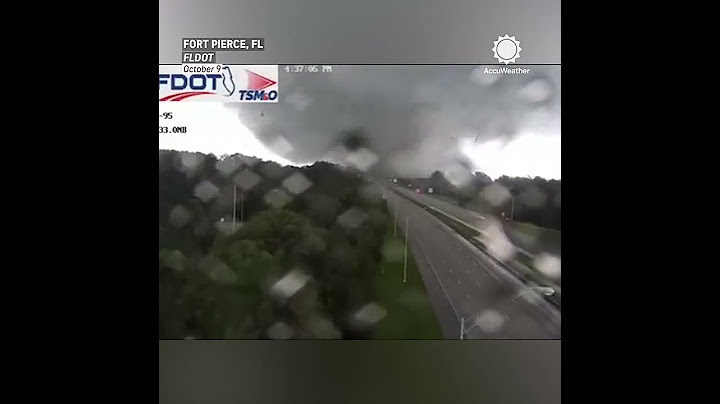Florida DOT Cam Catches Tornado from Hurricane Milton