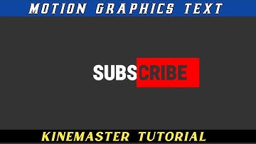 KineMaster Tutorial- How to Make a Motion Graphic Text Reveal | SB Official