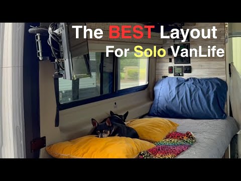Best Camper Van Layout for Single Women (Twin Bed Setup)