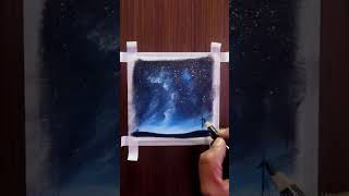 Beautiful Night Sky Drawing With Oilpastels