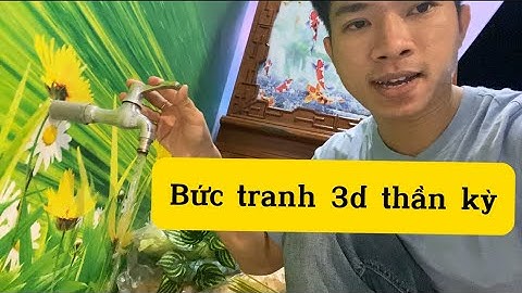 Tranh dán tường 3d phong cảnh thiên nhiên có nguồn nước vô hạn