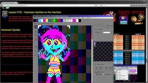 Hardware Sprtites on the NeoGeo - 68000 ASM Lesson P25