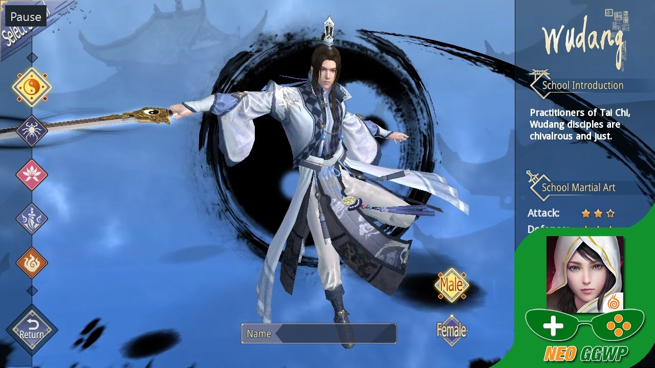 games people play Sword of Shadows (Android/iOS) - Gameplay showcase fighting scene, Wudang (บู๊ตึ๊ง)