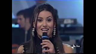 Pippo Baudo, Claudio Cecchetto ed Elisabetta Gregoraci presentano Enea a Destinazione Sanremo 2002