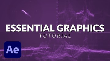 How The NEW Essential Graphics Works in After Effects Tutorial