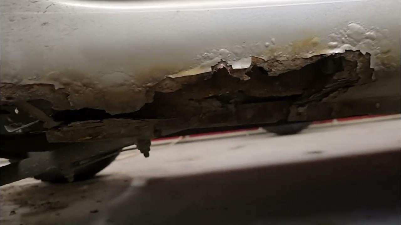 замена задний части киа спектра+пороги. - YouTube