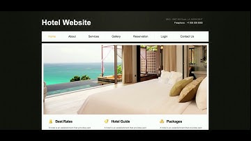 HTML, CSS and JavaScript Project on Hotel Website
