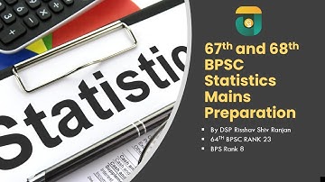 Free 67th and 68th BPSC Mains Preparation| BPSC Mains Statistics Plan| DSP Risshav Shiv Ranjan