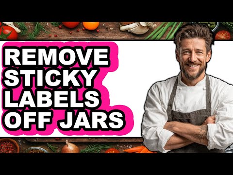 How to Remove Sticky Labels Off Jars (only Way)